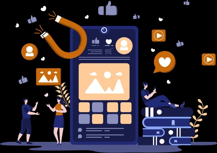 Digital business illustration