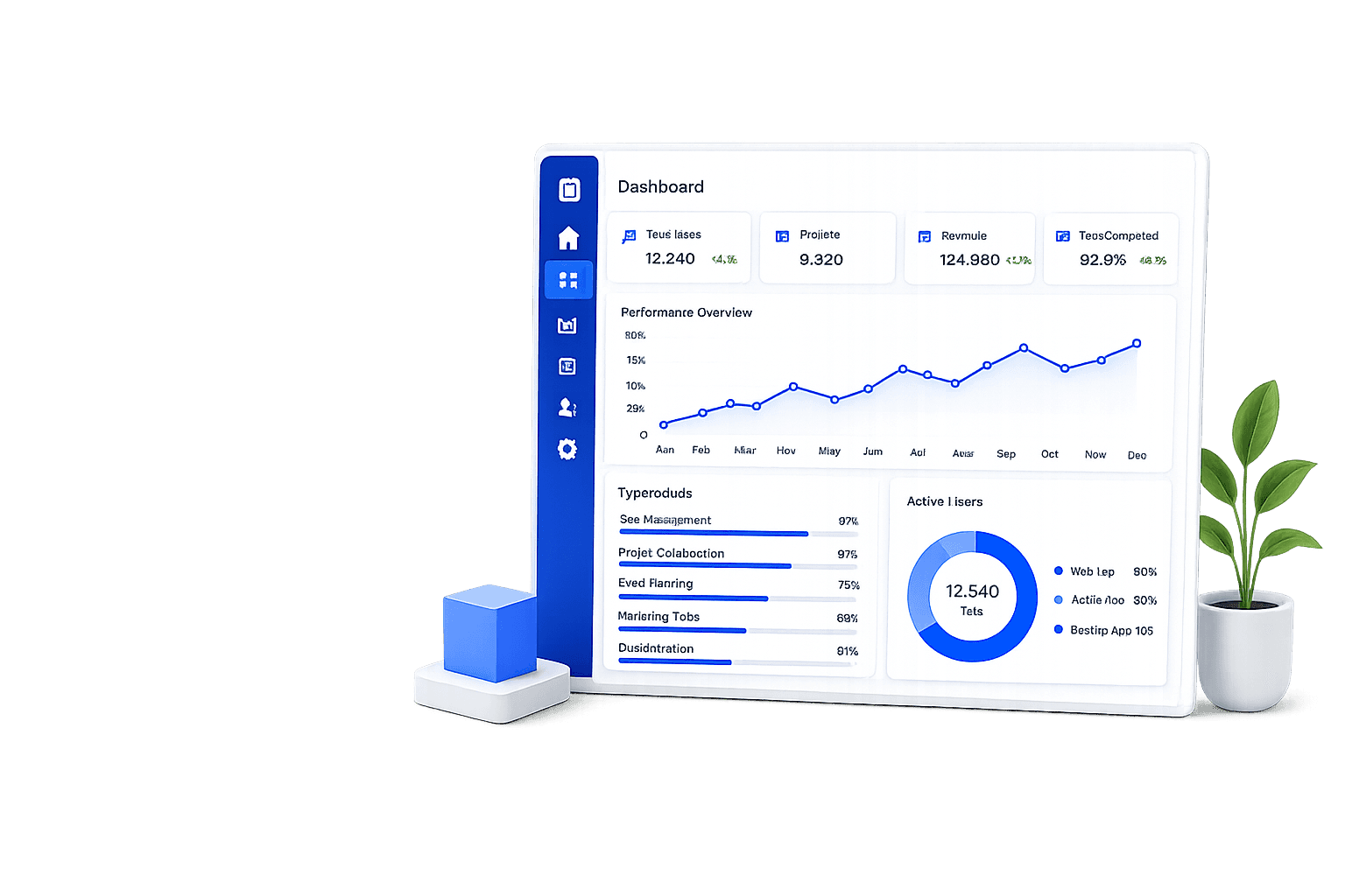 All Products overview All Products dashboard showing sales management, project collaboration, event planning, marketing and data extraction tools in one platform
